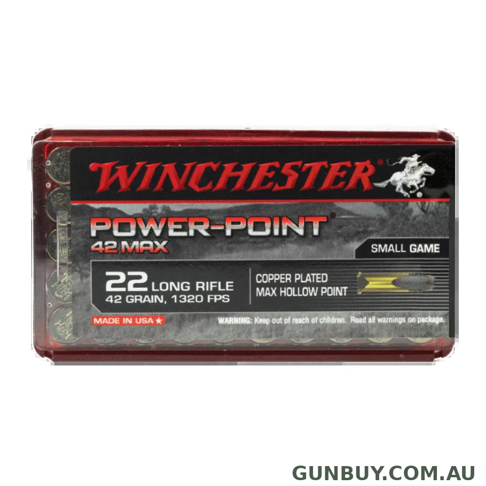 WINCHESTER 22LR POWER POINT 42GR CPHP 1320FPS (50PK)