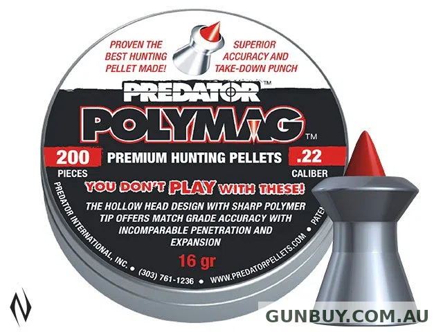 PREDATOR POLYMAG PELLETS 16GR 200 PK