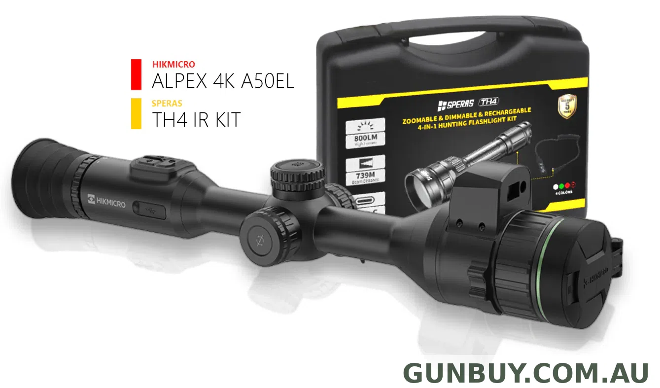 HIKMICRO ALPEX A50EL 4K LRF DIGITAL DAY NIGHT SCOPE (with TH4K IR ILLUMINATOR)