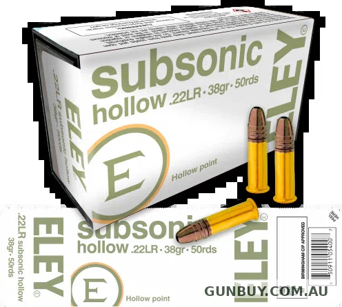 Eley 22LR Subsonic HP 1040fps (50pk)