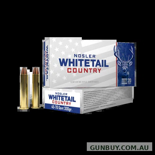 Nosler Whitetail Ammo 45-70 Govt 300gr SW