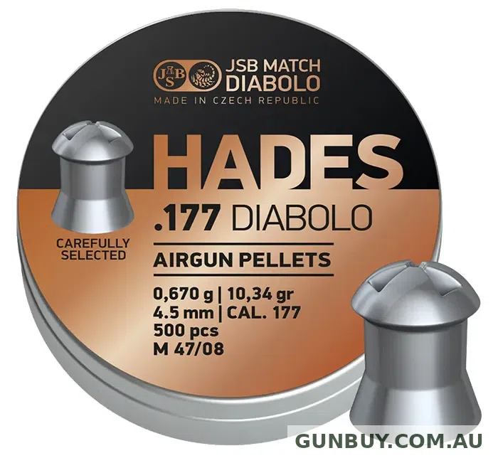 JSB HADES 177 PELLETS 10.33GR (500PK)
