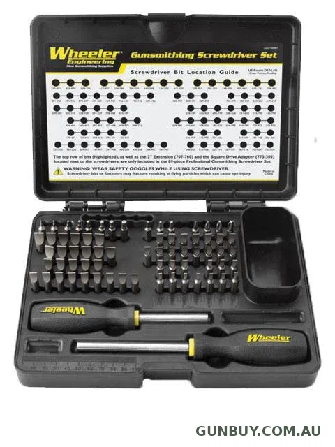 WHEELER SCREWDRIVER SET DELUXE GUNSMITHING 89 PCE