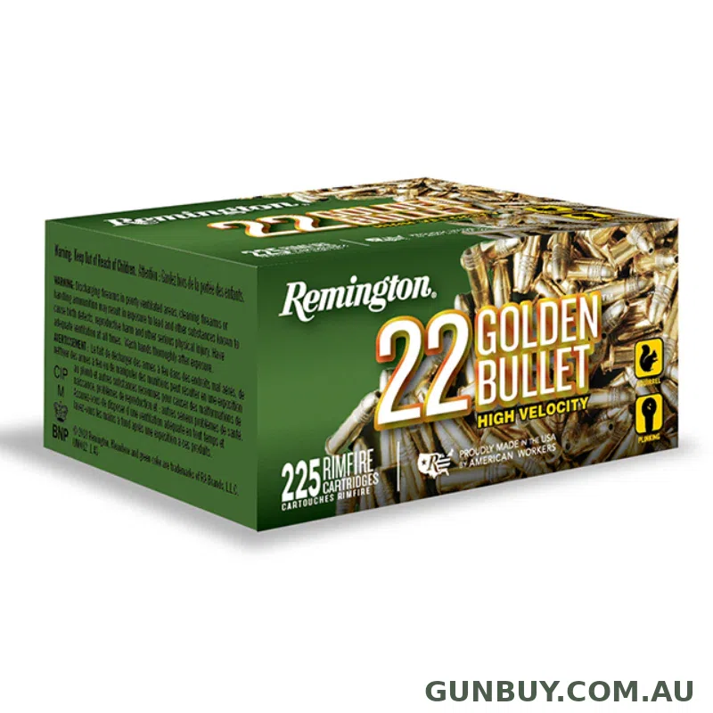 Remington 22LR 36GR HV HP Golden Bullet 1280FPS (225PK)