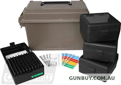 MTM AMMO CAN COMBO DARK EARTH 223 400RD (1x AC50 + 4x RS-100)