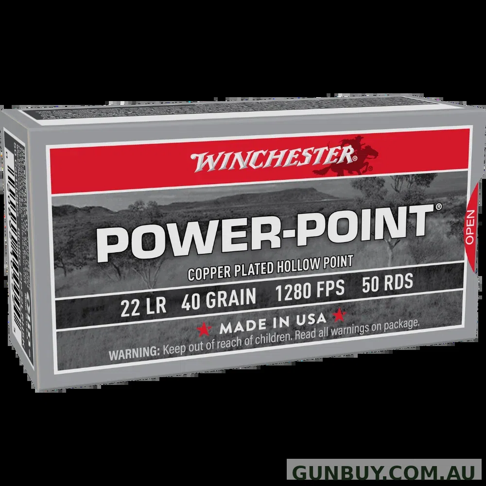 Winchester 22LR Power Point 40gr CPHP 1280fps (50pk)