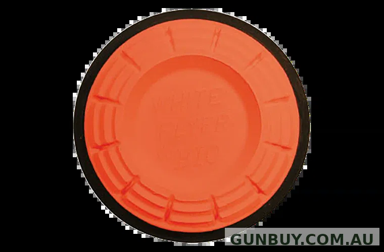 WHITE FLYER BLACKOUT CLAY TARGETS - ORANGE DOME 108MM (135 BOX)