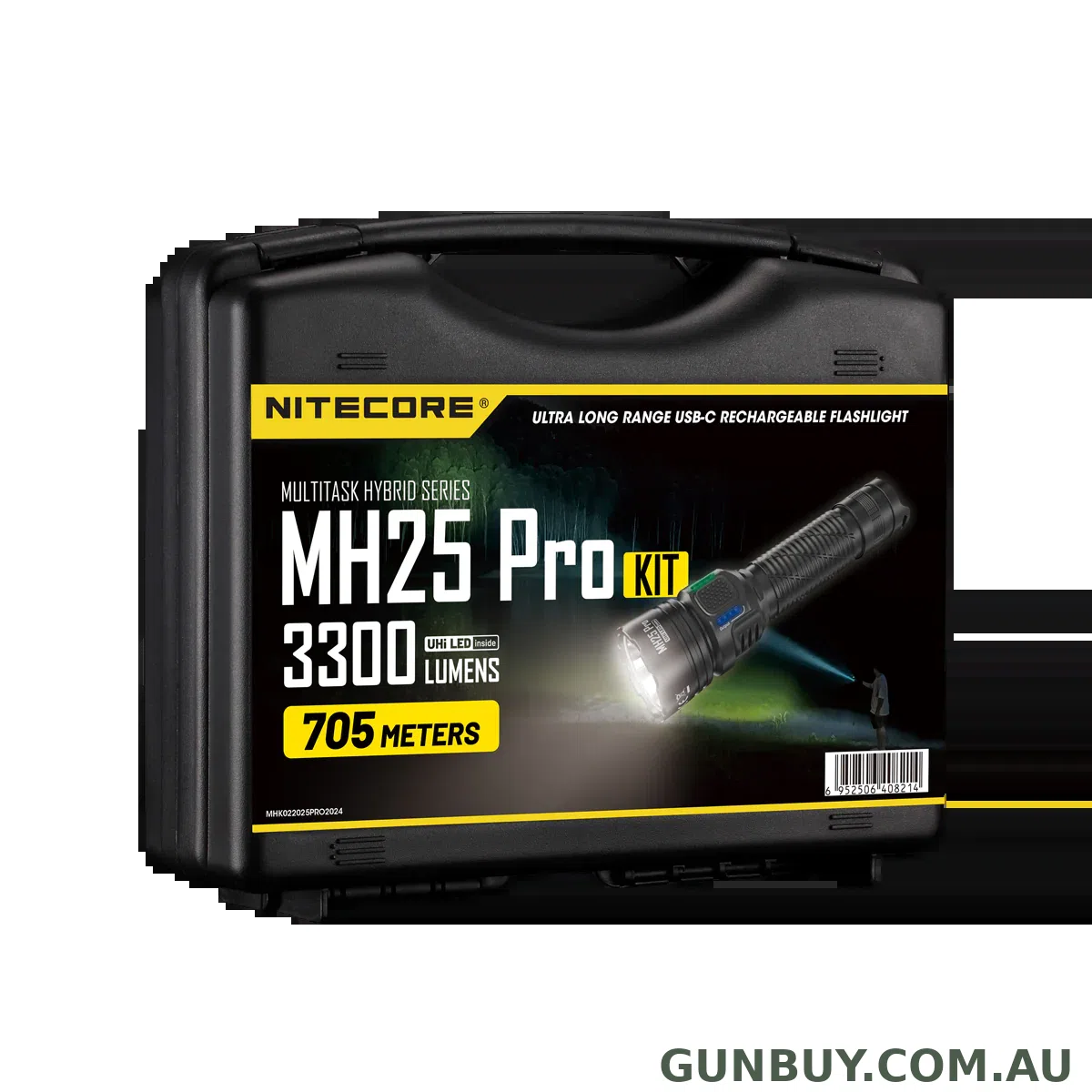 NITECORE MH25-PRO 3300 LUMEN LED TORCH HUNTING KIT