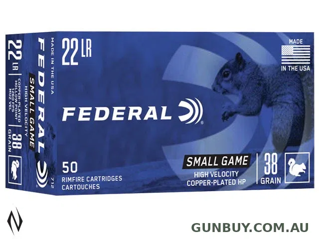 FEDERAL 22LR 38GR HP HV GAME-SHOK 1260FPS (500PK)