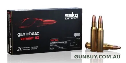 SAKO 308 130GR GAMEHEAD VARMINT RX HPBT (20PK)