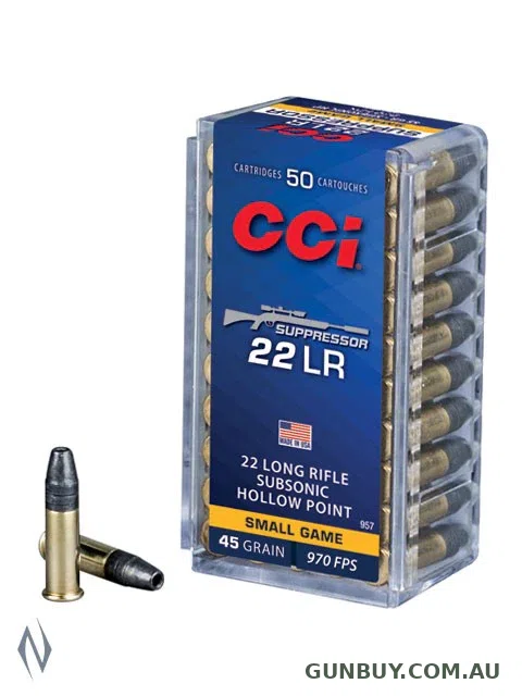 CCI SUPPRESSOR 45GR HP 970FPS (50PK)