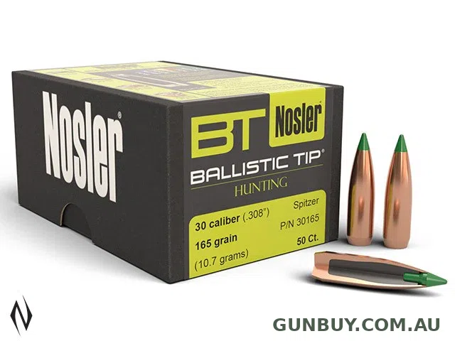 NOSLER 308 165GR BALLISTIC TIP 50PK