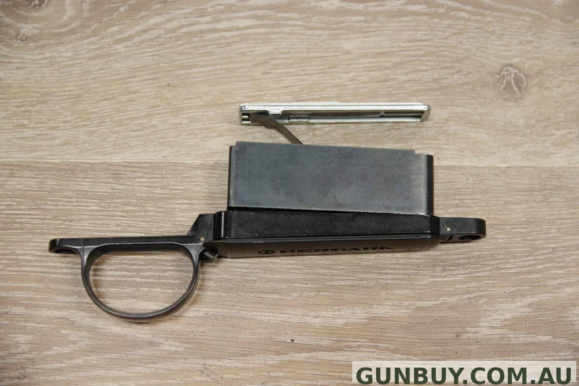 BERGARA COMPLETE STEEL TRIGGER GUARD / FLOOR PLATE ASSEMBLY LONG ACTION