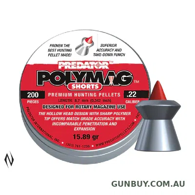 Predator Polymag Pellets 22 Cal 16GR 200 PK - Shorts