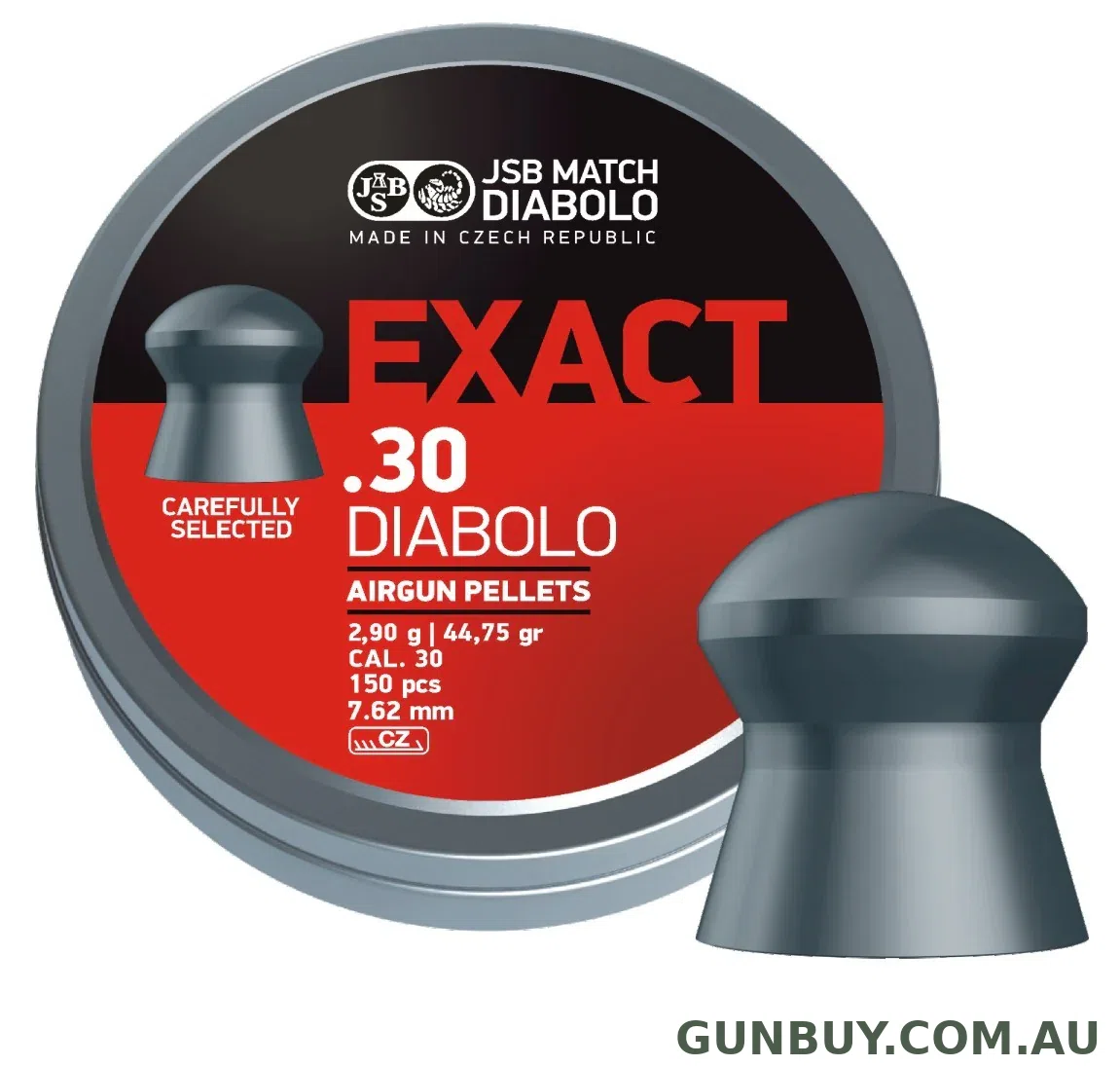 JSB DIABOLO EXACT 30 PELLETS 44.00GR (150PK)