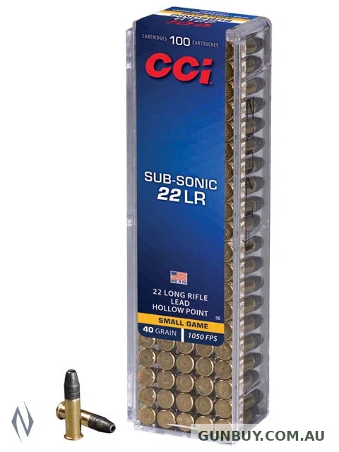 CCI Subsonic 40gr HP 1050fps (100pk)