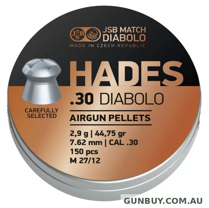 JSB HADES 30 PELLETS 44.75GR (150PK)