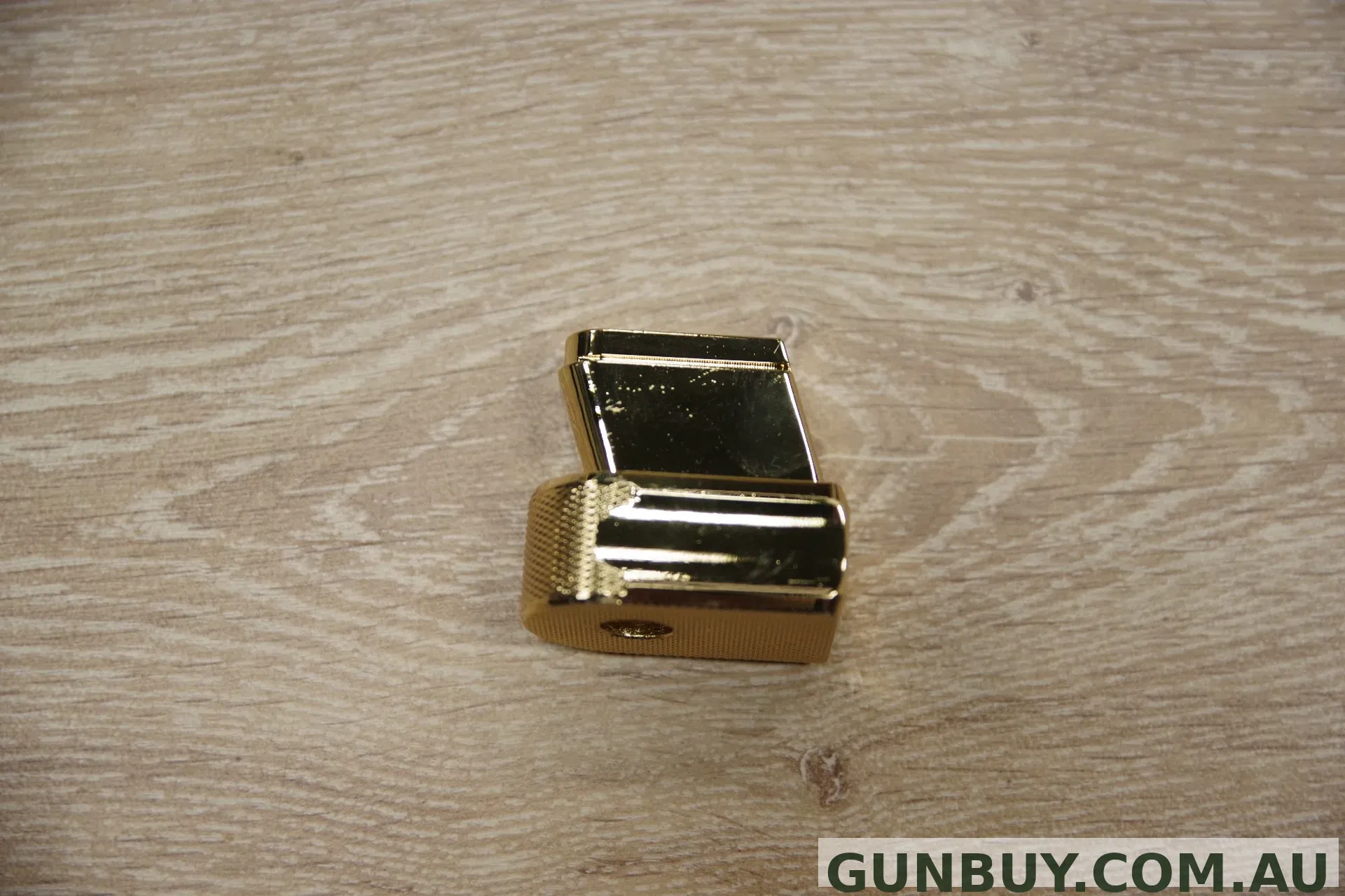 THE ADELAIDE GUN SHOP PTY LTD S/H BOSS COMPONENTS MAG BASE TO SUIT CZ 75 SHADOW (GOLD).