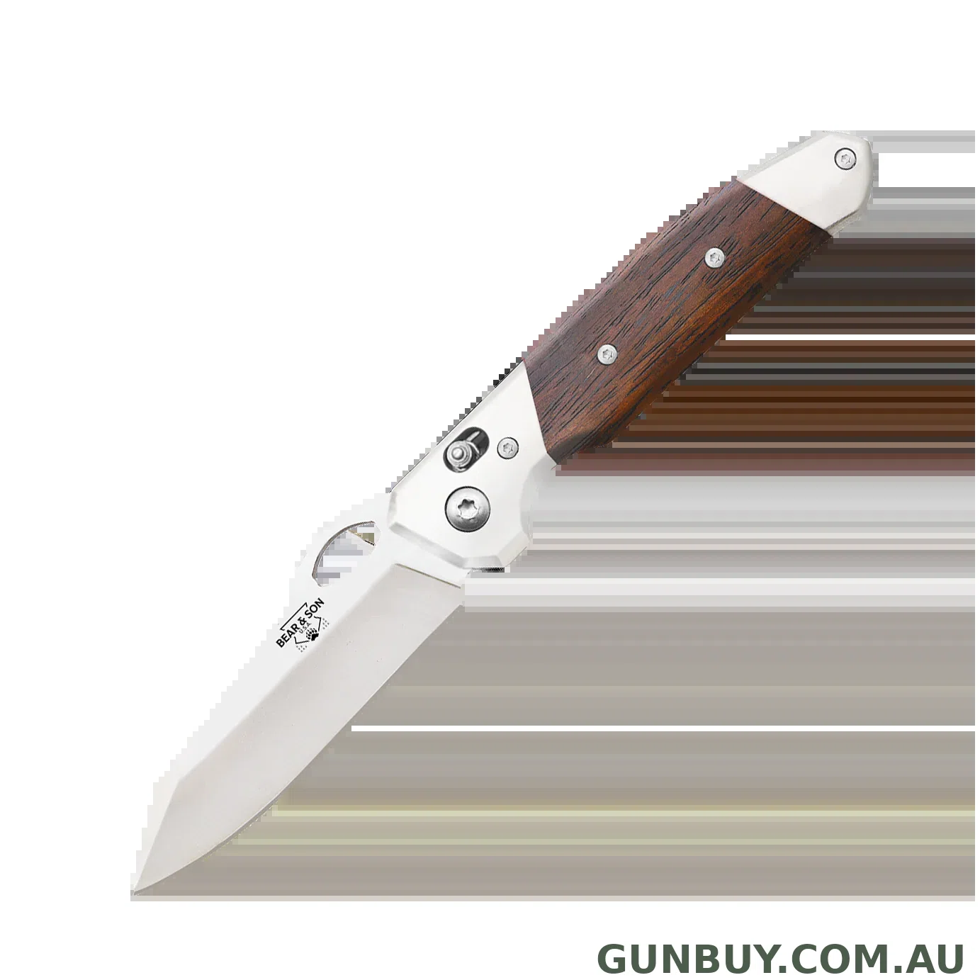 BEAR & SON COCOBOLA 4-3/8 SIDE LOCK FOLDER