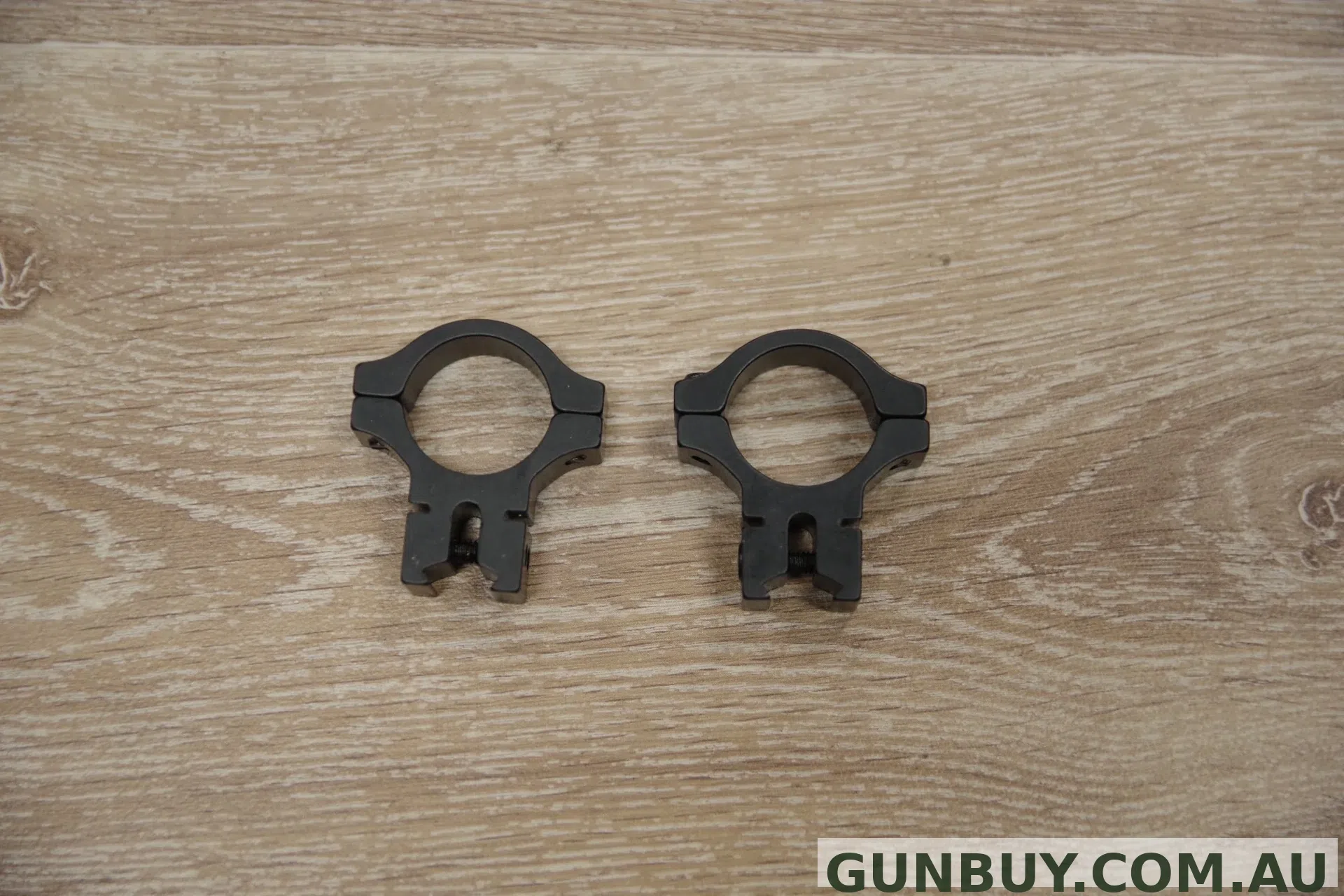 THE ADELAIDE GUN SHOP PTY LTD S/H BLK 3/8th 25mm (1") MEDIUM RINGS