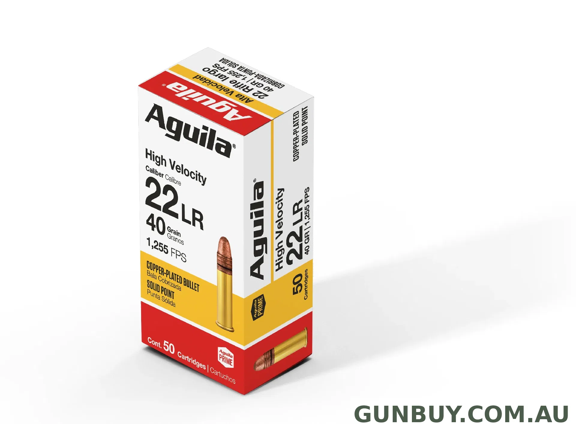 Aguila 22LR HIGH VELOCITY 40GR 1255FPS (50PK)