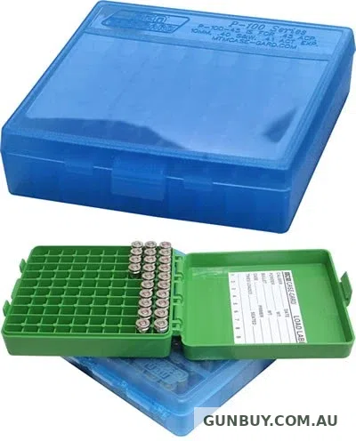 MTM 100rd Ammo Box Pistol 38 / 357