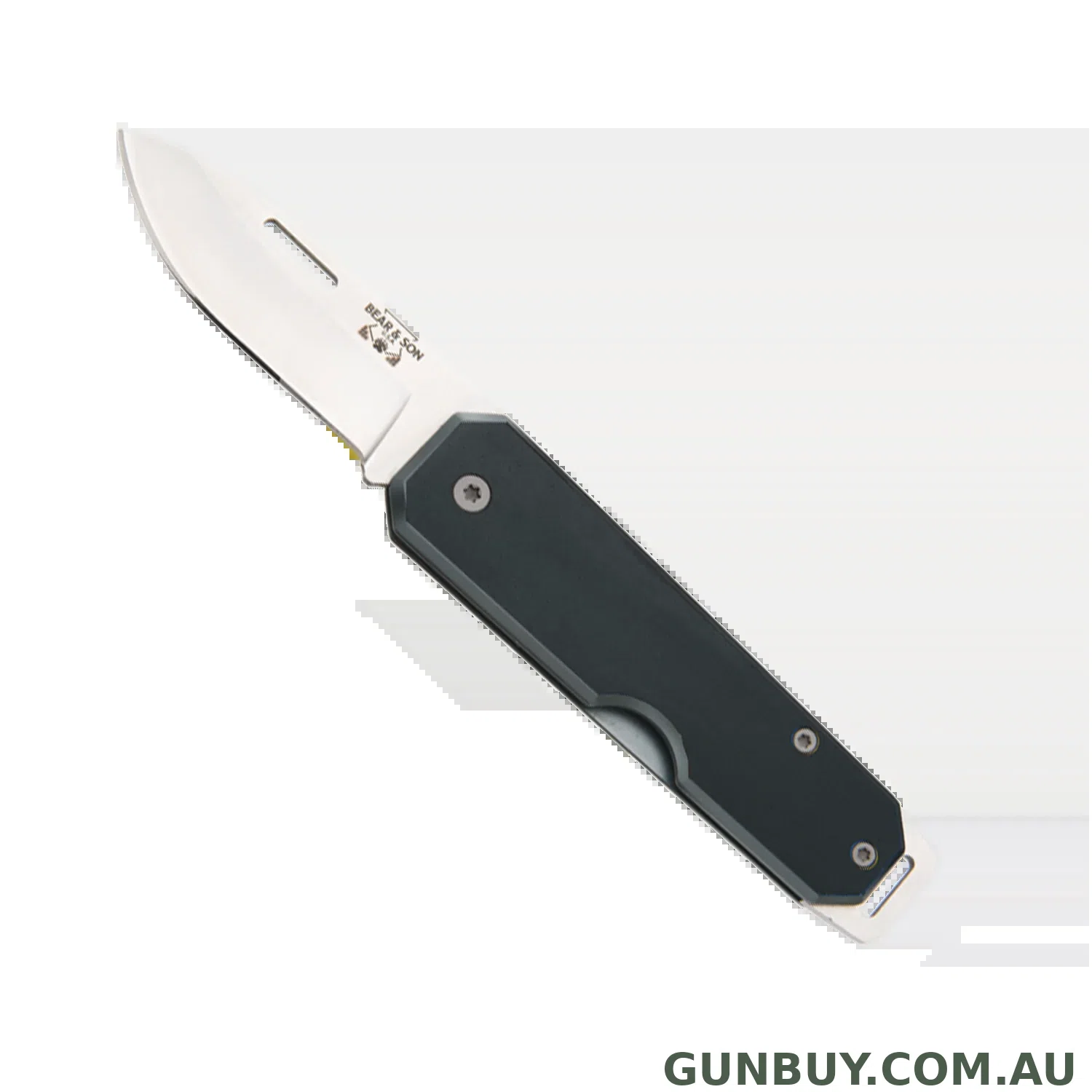 BEAR & SON ALUMINIUM SLIP 3-7/8 DROP POINT FOLDER