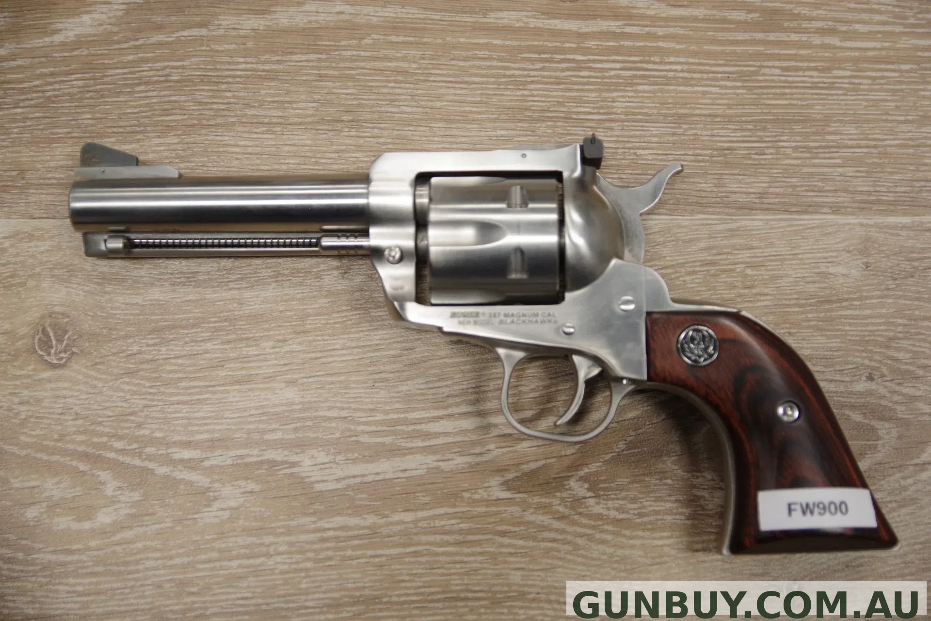 THE ADELAIDE GUN SHOP PTY LTD S/H RUGER NEW MODEL BLACKHAWK REVOLVER PISTOL 357 MAGNUM (FW900)
