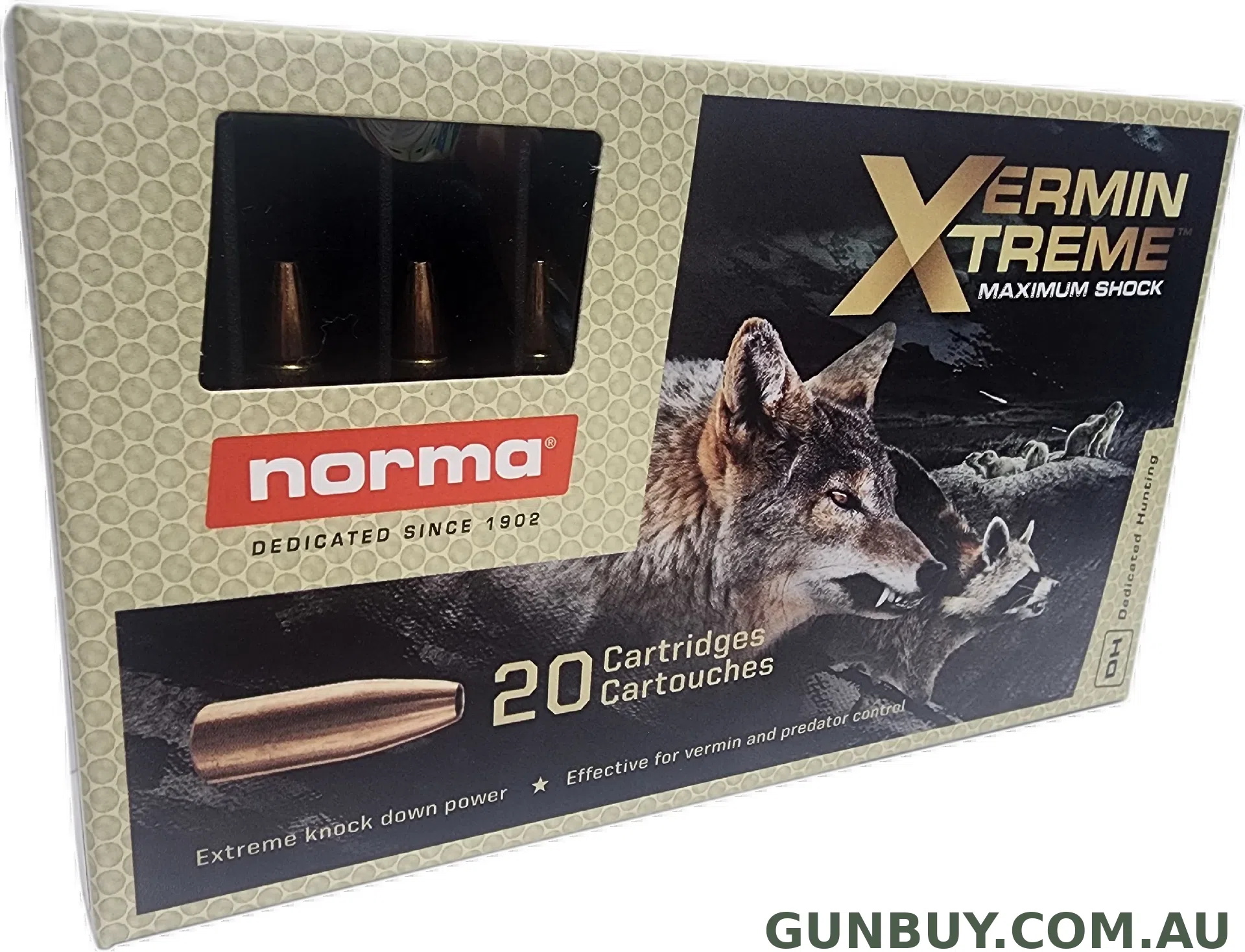 NORMA VERMIN XTREME 243 WIN 76GR HP (20PK)