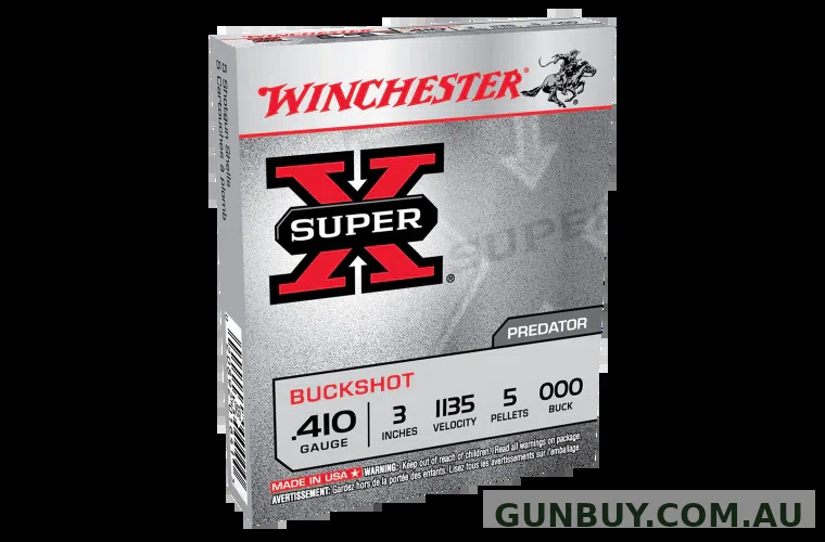 WINCHESTER 410G (NO. 000) 3" SUPER X HIGH BRASS (5PK)