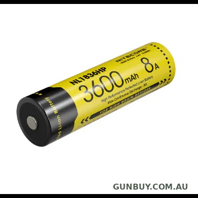 NITECORE 3600mAh RECHARGABLE LI-ION 3.6V 18650 BATTERY