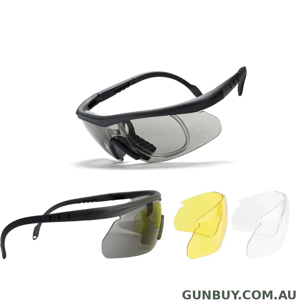 EARMOR HARDCORE SHOOTING GLASSES SET - 3 LENS