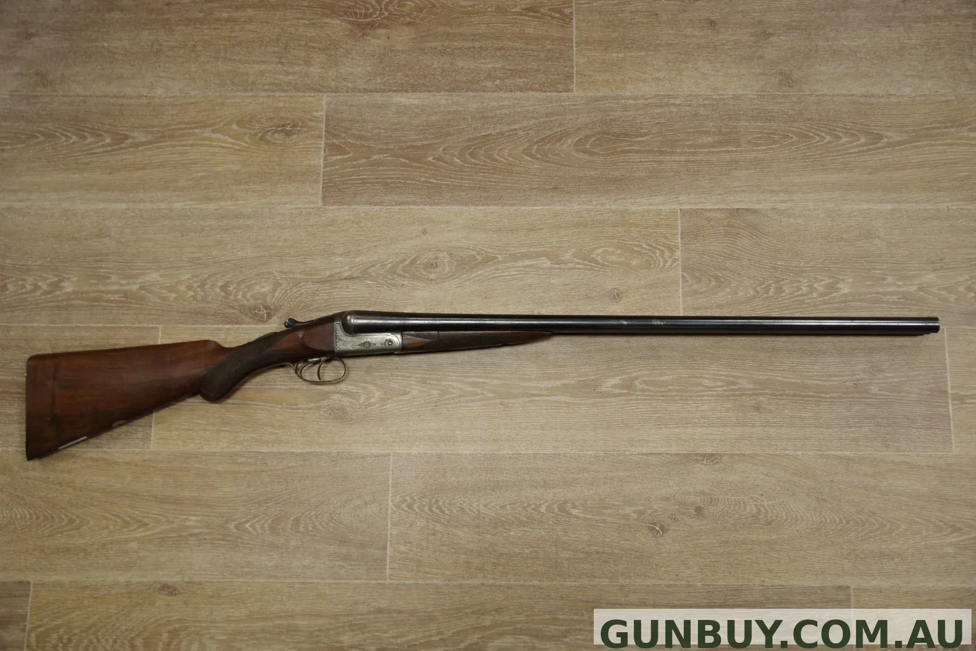 THE ADELAIDE GUN SHOP PTY LTD S/H HOLLIS & SONS SIDE BY SIDE SHOTGUN 12G (FR094)