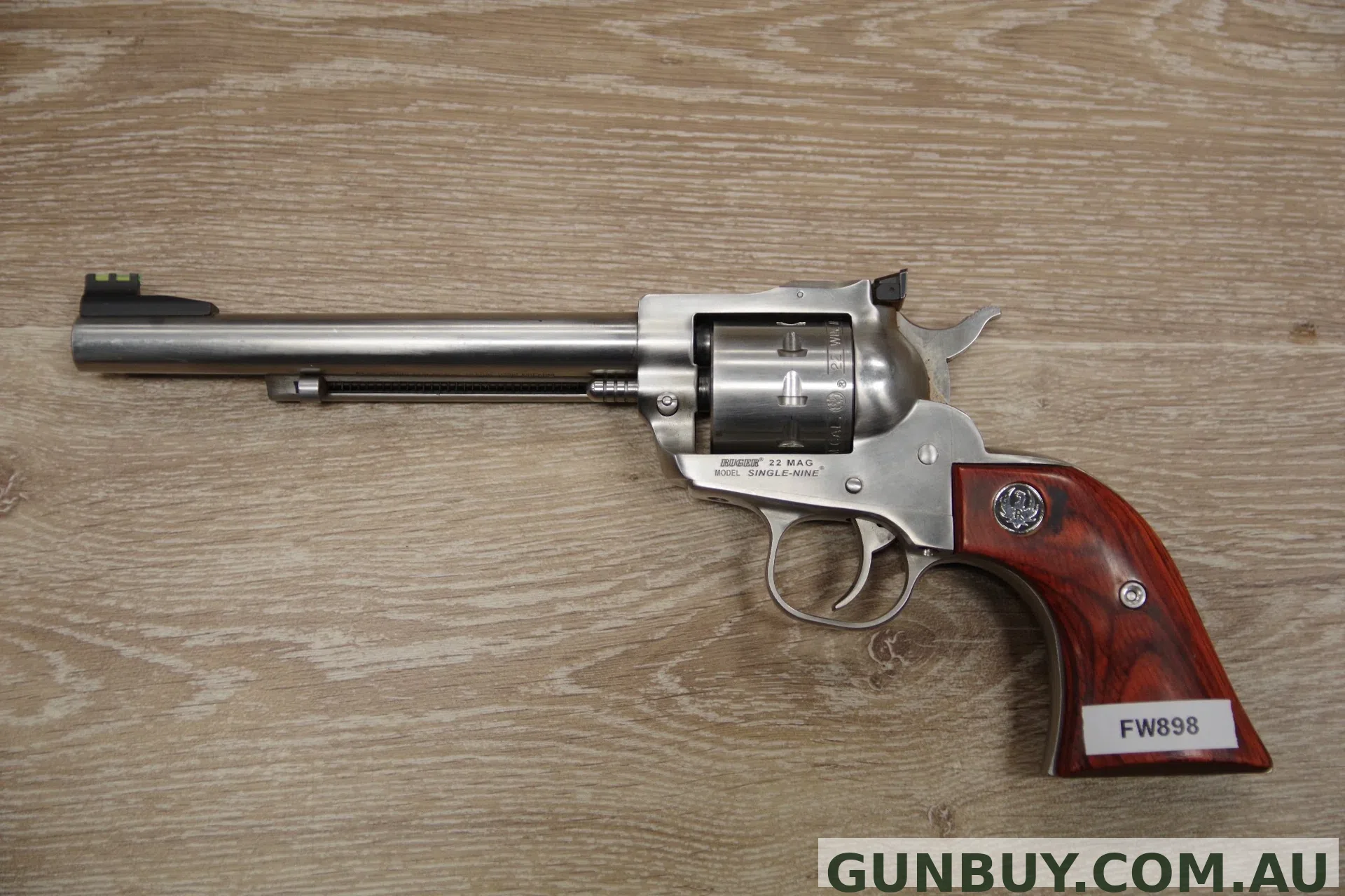 THE ADELAIDE GUN SHOP PTY LTD S/H RUGER SINGLE-NINE REVOLVER PISTOL 22WMR (FW898)