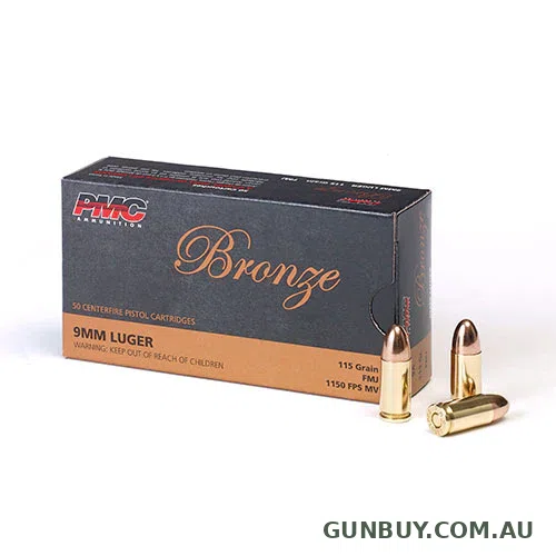 PMC Bronze Line 9mm Luger 115gr FMJ (50pk)