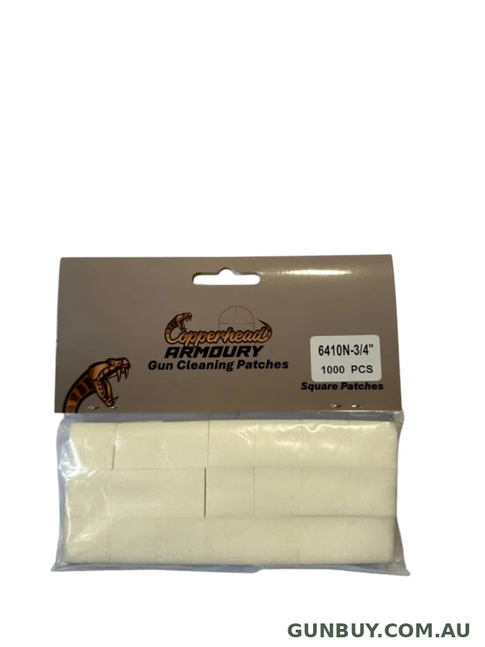 Copperhead Armoury Cleaning Patches .17, .22, 6MM, 6.5MM, .270, .30