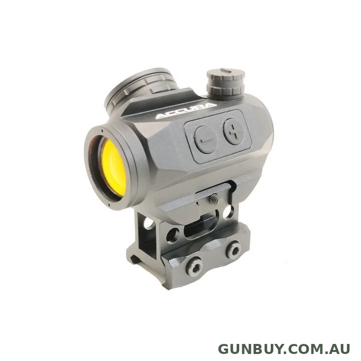 Accura Rapid 1x20 Red Dot Sight with 1 MOA Dot and Riser Mount #AC1X20RD