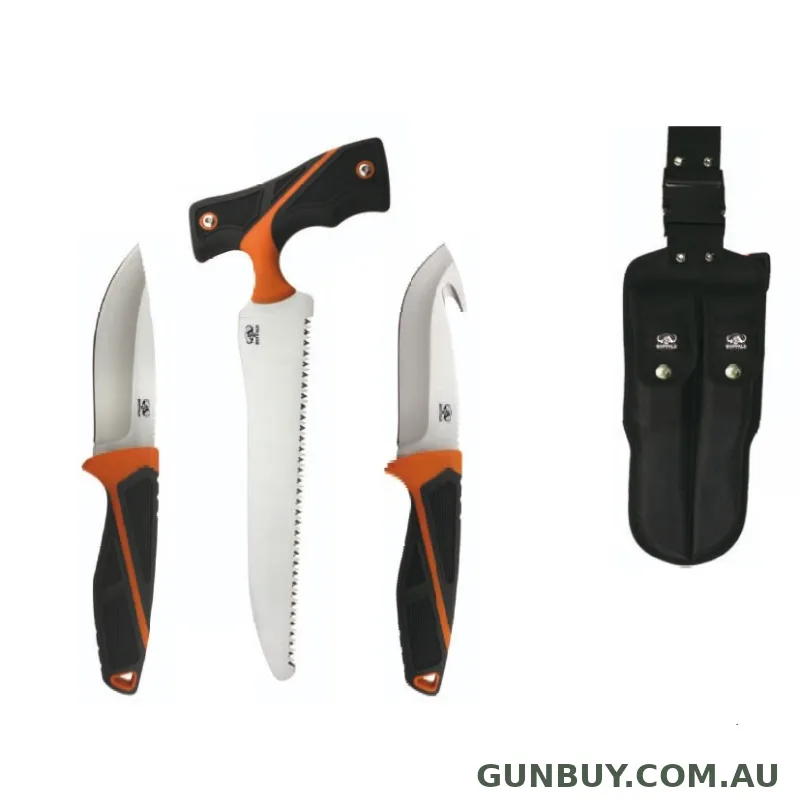 Buffalo River BRDB2144 Hunting Knife Field Dressing Set with Hard Case