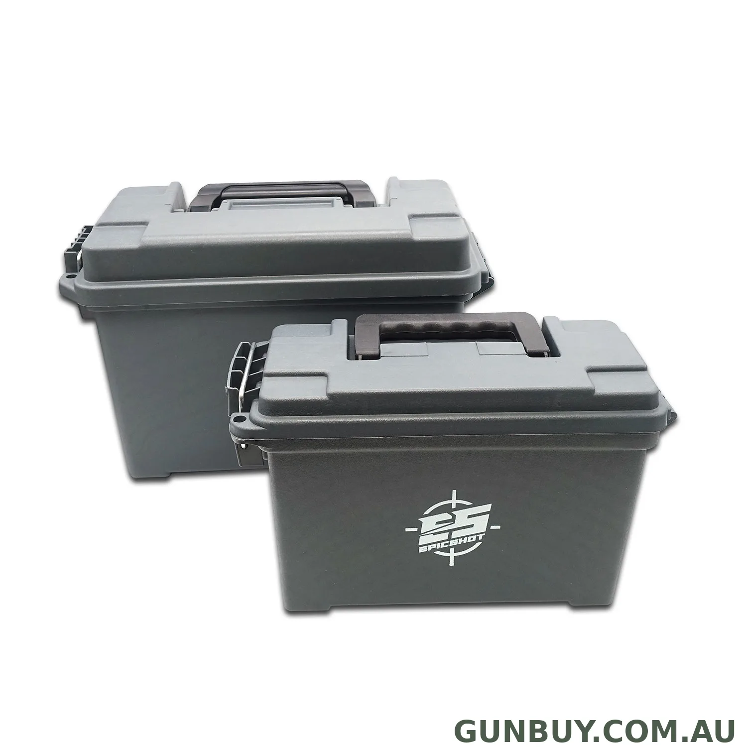 Epic Shot Ammunition Case Ammo Box / Dry Box - Weatherproof Small And Medium Set #00592