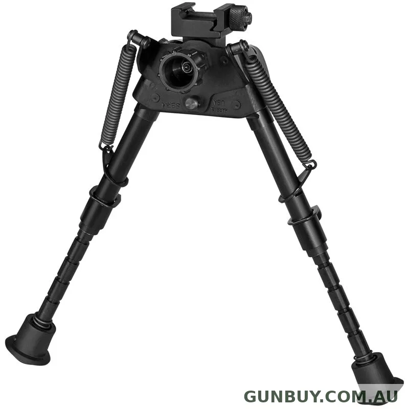 Harris HS-BRMP Picatinny Swivel Bipod With Notched Legs 6 To 9 Inches