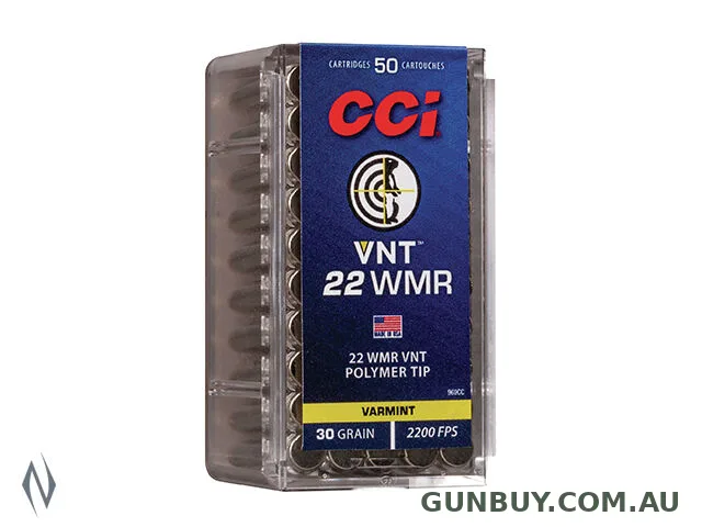 CCI 969cc Vnt 22 Wmr Varmint Ammunition 30 Grain Polymer Tip