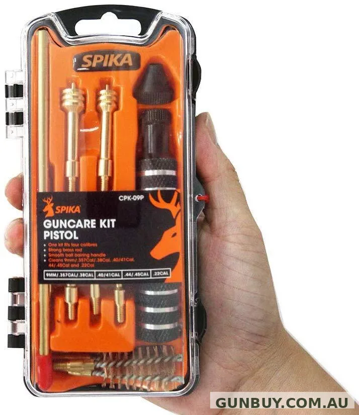 Spika Pistol Cleaning Kit 9mm/357cal/38cal/.40/41cal/.44/.45cal #cpk-09p