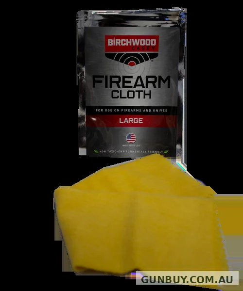 Birchwood Casey Firearm Gun Cleaning Cloth Pre-treated Multi-purpose Cloth For Use On Knives Rifles Shotguns H-Treated Chamois #bc-gclth-lg