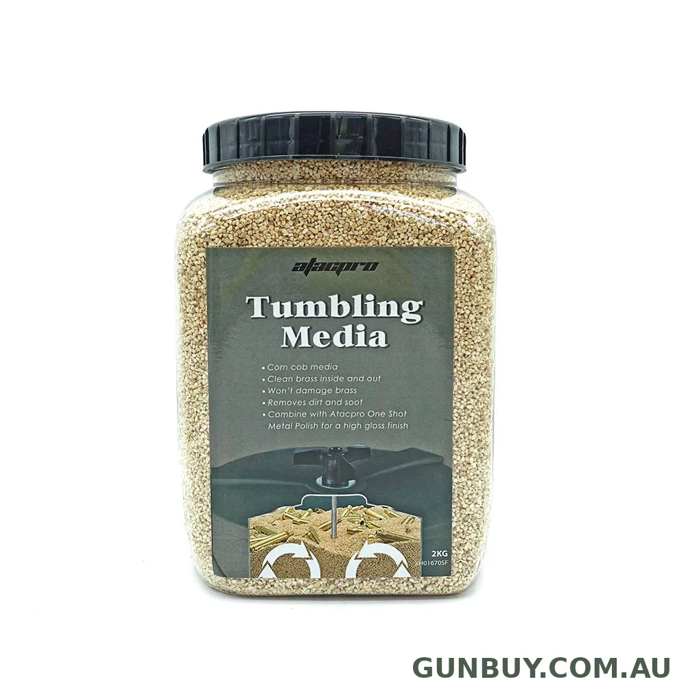 Atacpro Case Tumbler Media 2kg Treated Corn Cob #01670