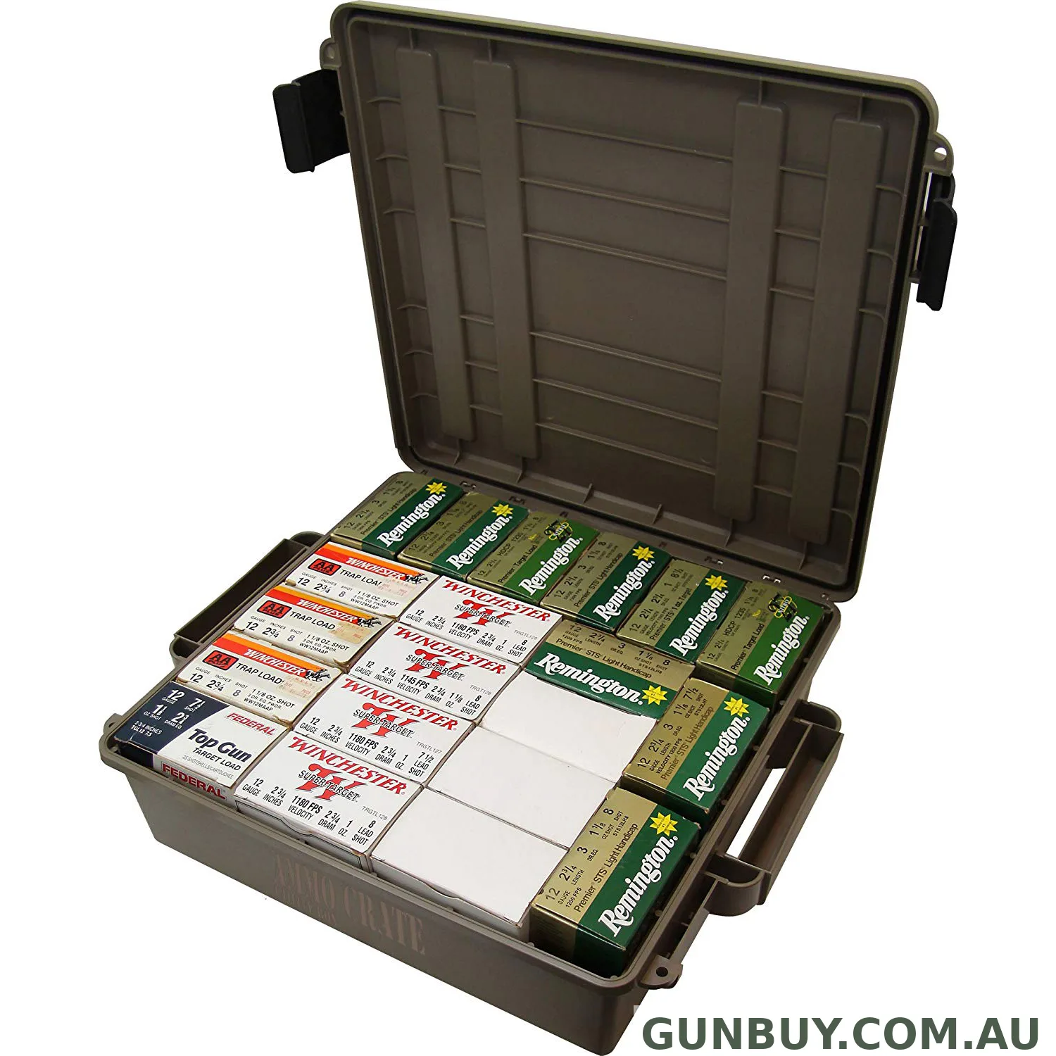 MTM Ammo Crate 4.5" Deep Utility Box - Dark Earth #acr5p-72