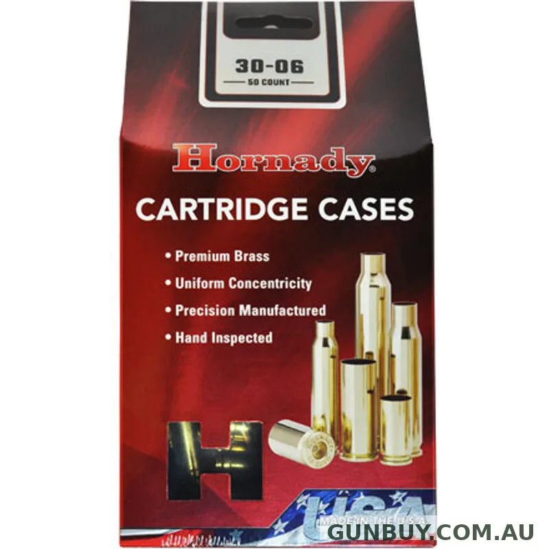 Hornady Reloading Rifle Unprimed Brass Cases 30-06 Springfield - 50 Per Box #H8665