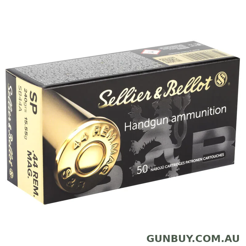 Sellier & Bellot 44 Magnum 240 Grain Ammo 50 Rd High-Performance #V311402