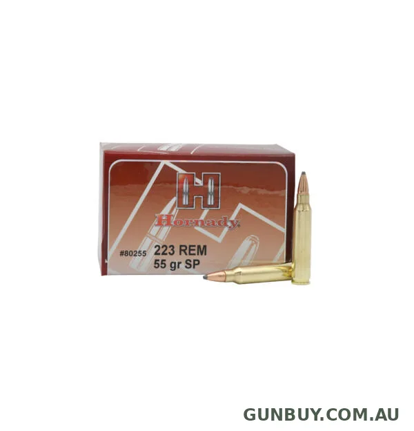 Hornady Custom 80255 .223 Rem 55gr SP 50 Rounds