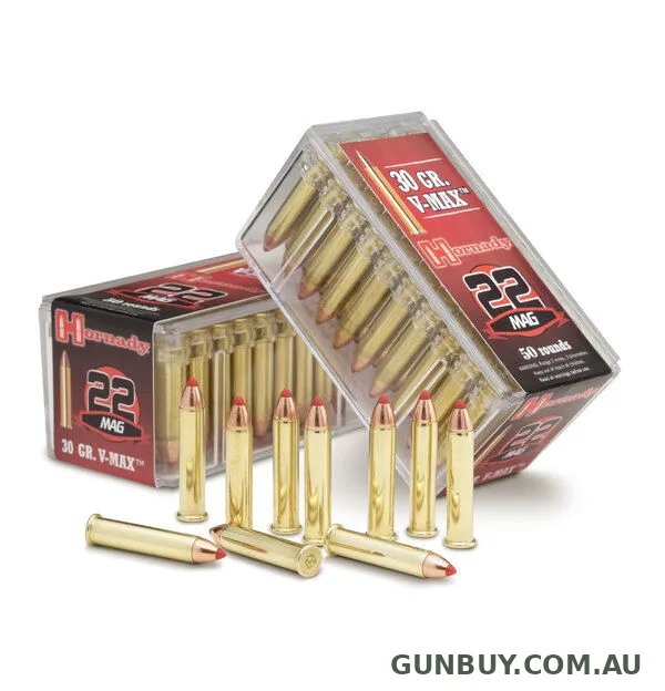Hornady 22 Wmr V-max Varmint Express Rimfire Bullet - 30 Gr 2200fps 50pk #83202
