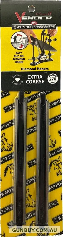 Warthog Sharpeners Classic II Diamond 270 Hone Set - Honing Steel #whc2sxc
